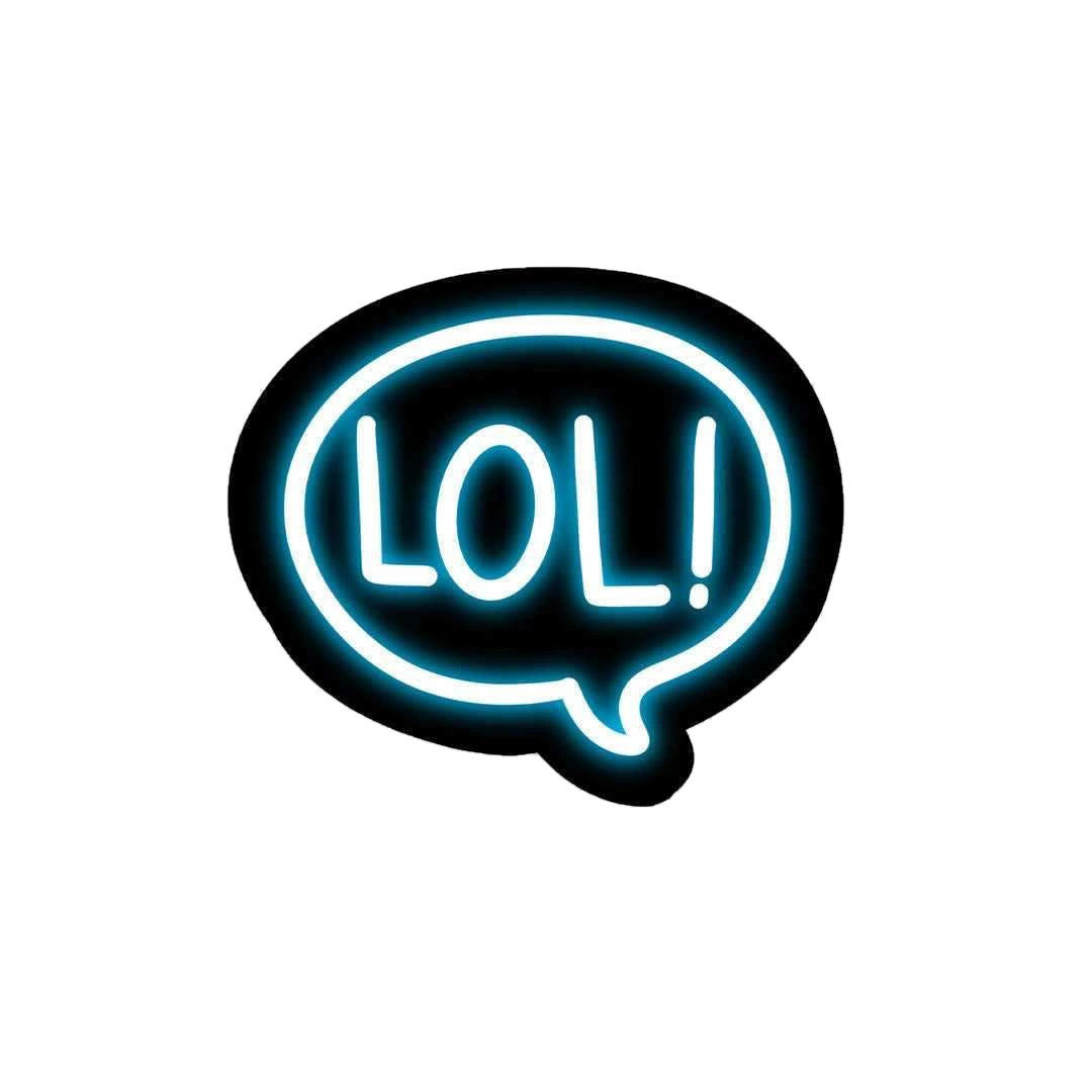 Neon LOL Sticker